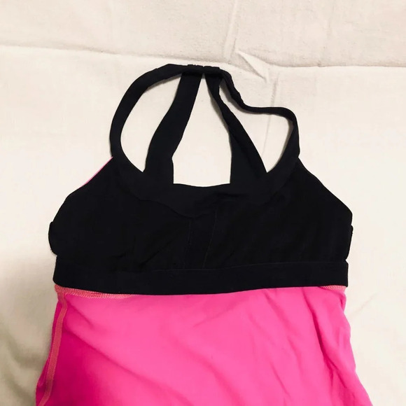 Lululemon Size 4 Tank Top Athleisure Yoga Pink Workout Top - Picture 16 of 16